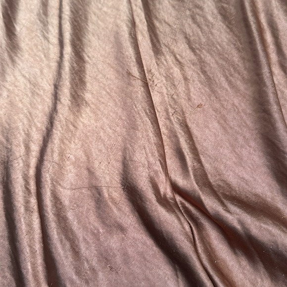 Hello Molly “Light Minds” Size US6 Copper Rust Halter Satin Wedding Guest Dress - Picture 7 of 8